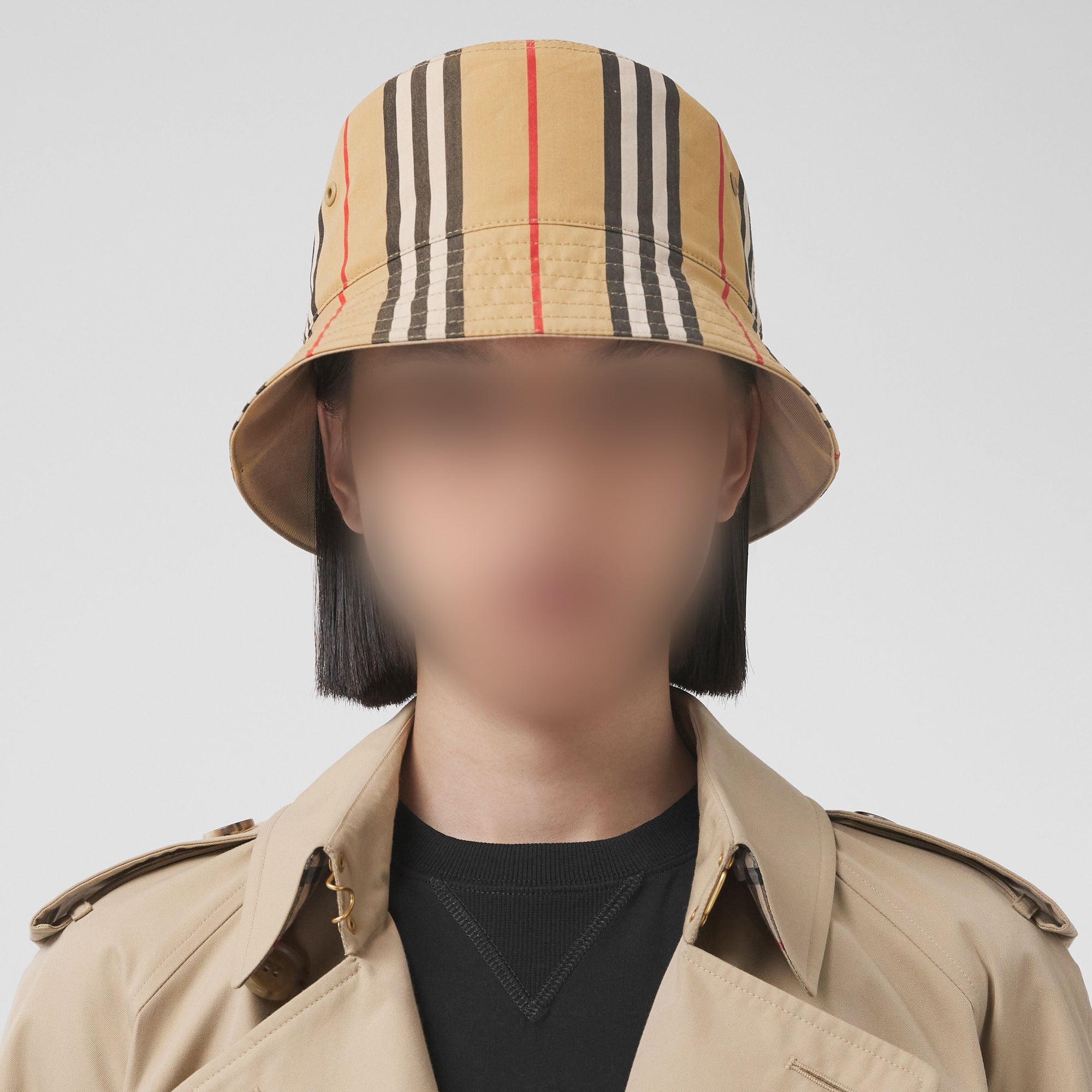 Bob réversible à rayures iconiques - Archive Beige