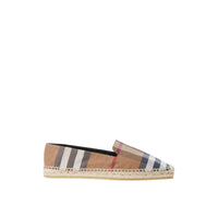 Espadrilles en coton à carreaux - Birch Brown Check