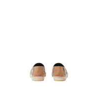 Espadrilles en coton à carreaux - Birch Brown Check