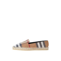 Espadrilles en coton à carreaux - Birch Brown Check