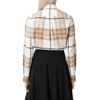 Chemise à motif check - Frosted White Check