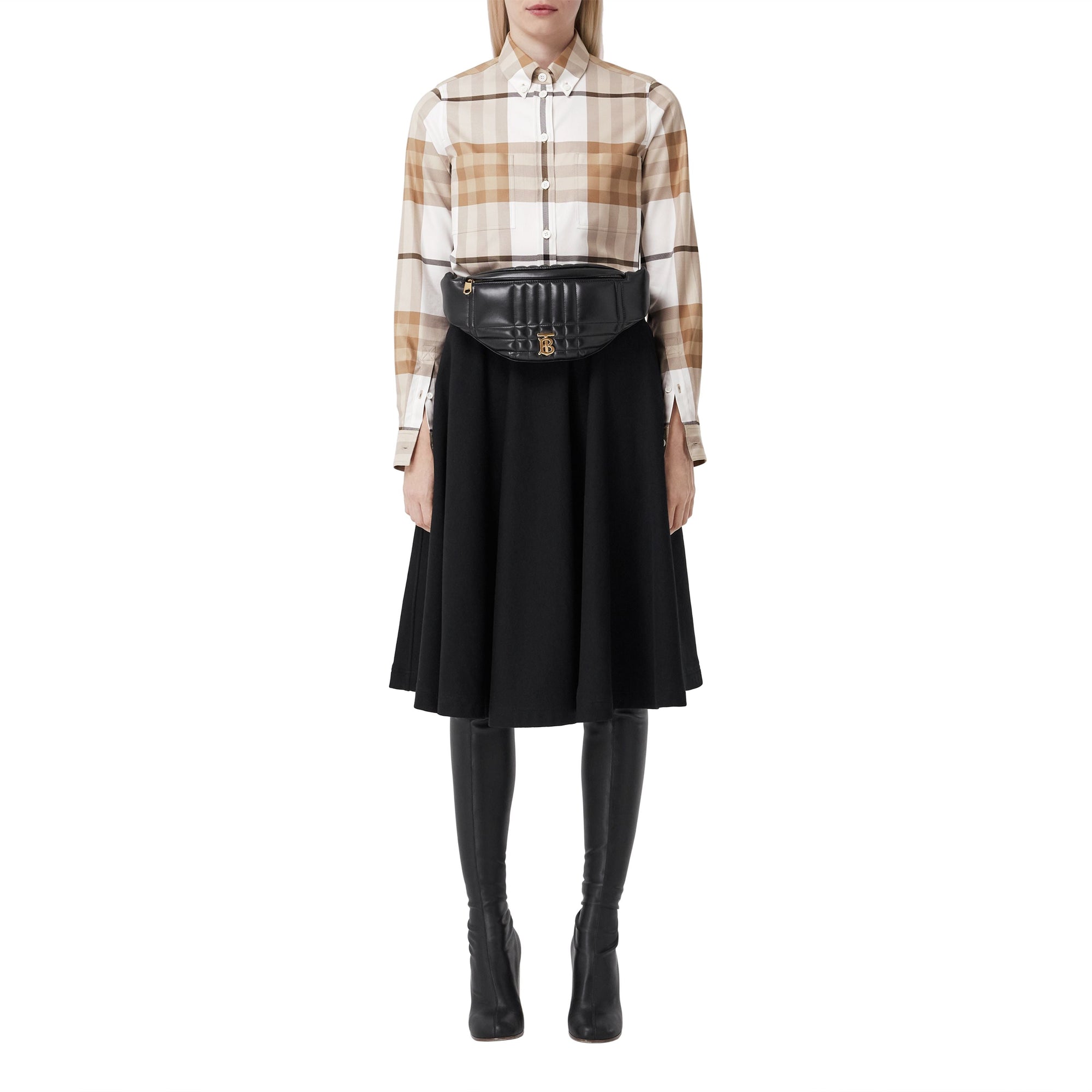 Chemise à motif check - Frosted White Check