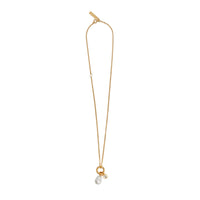 Collier plaqué or à détails en perles - Light Gold & Palladio