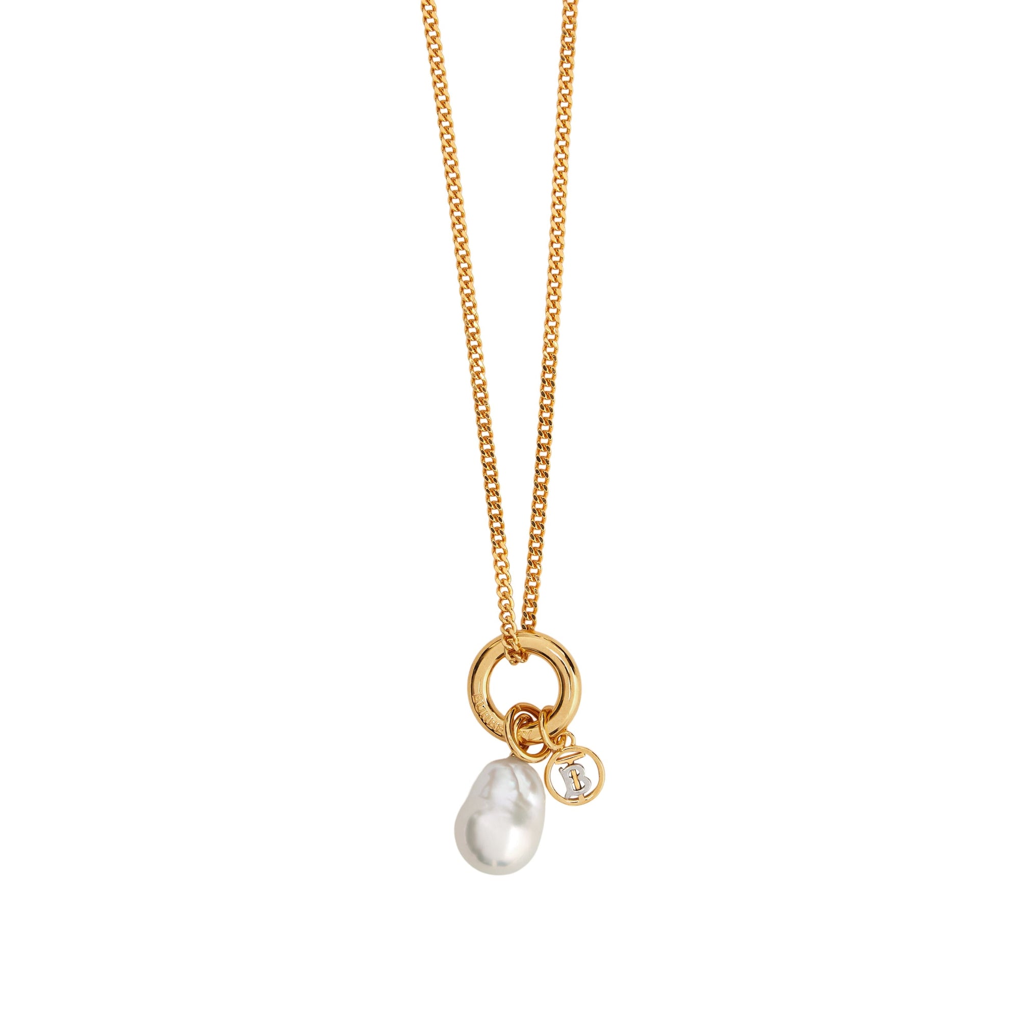 Collier plaqué or à détails en perles - Light Gold & Palladio