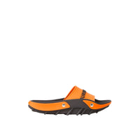 Claquettes bicolores à panneaux et logo - Bright Orange & Black