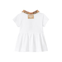 Robe à carreaux et bloomers - White