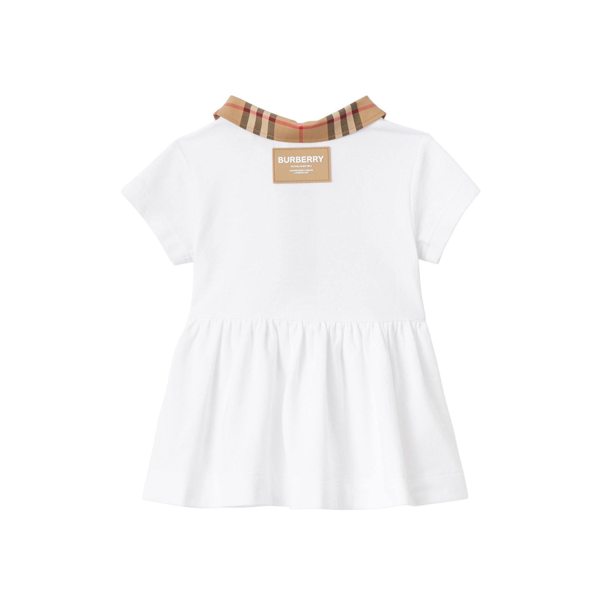 Robe à carreaux et bloomers - White