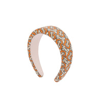 Serre-tête à motif monogramme - Orange