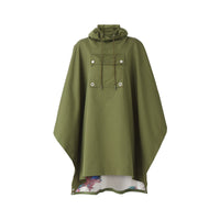 Cape en coton et soie - Olive