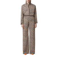 Chemise oversize à motif monogramme - Whitetern