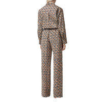 Chemise oversize à motif monogramme - Whitetern