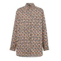 Chemise oversize à motif monogramme - Whitetern