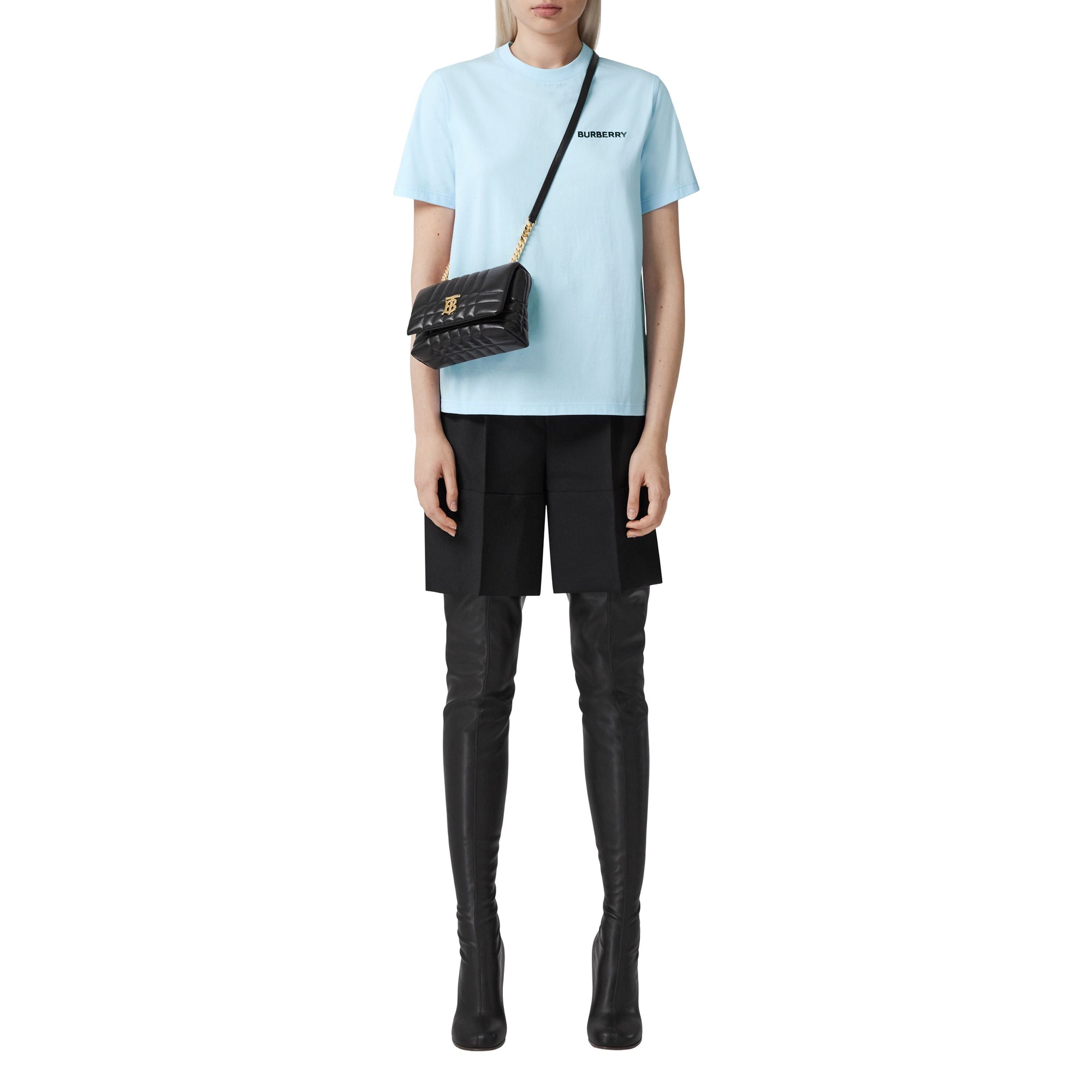 T-shirt en coton Monogram - Pale Blue