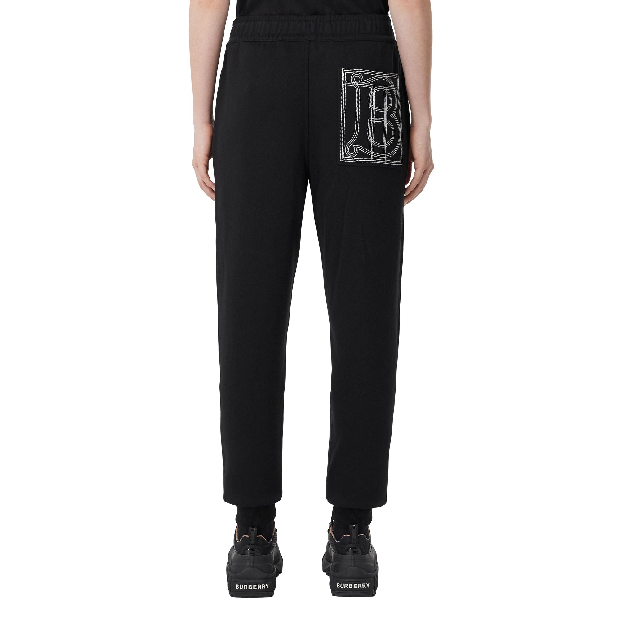 Pantalon de survêtement à broderie large - Black