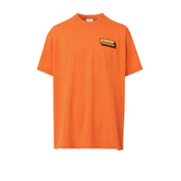 T-shirt oversize à logo appliqué - Bright Orange