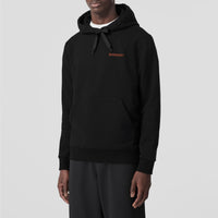 Sweat à capuche à motif monogramme - Black