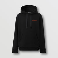 Sweat à capuche à motif monogramme - Black