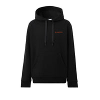 Sweat à capuche à motif monogramme - Black