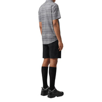 Chemise à carreaux en coton à manches courtes - Storm Grey Check