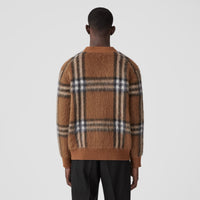 Cardigan en jacquard de laine - Dark Birch Brown
