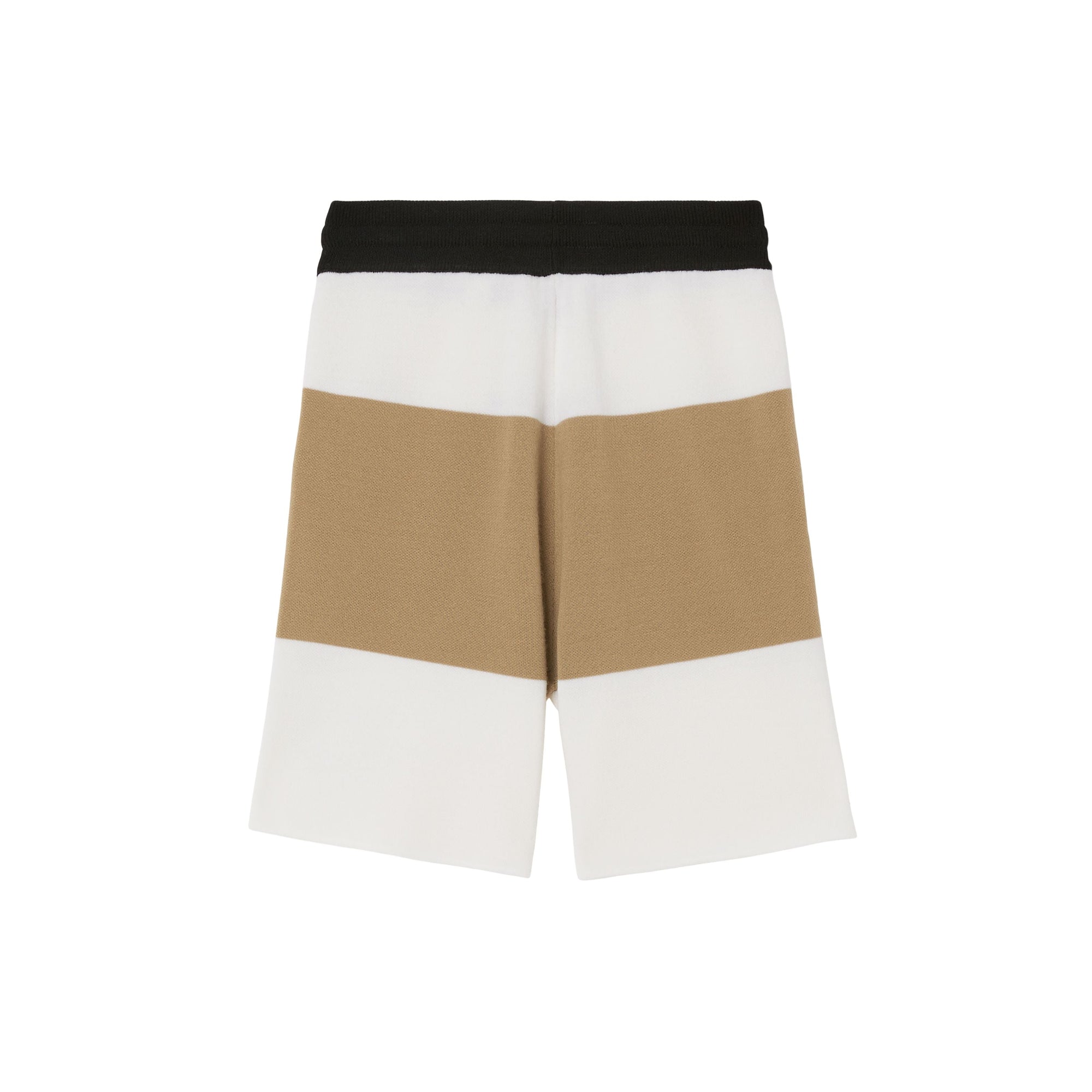 Short en laine mélangée à logo - Ivory Pattern