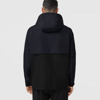 Veste légère bicolore à capuche repliable - Black