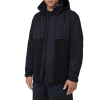 Veste légère bicolore à capuche repliable - Black