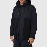 Veste légère bicolore à capuche repliable - Black