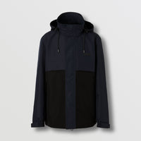 Veste légère bicolore à capuche repliable - Black