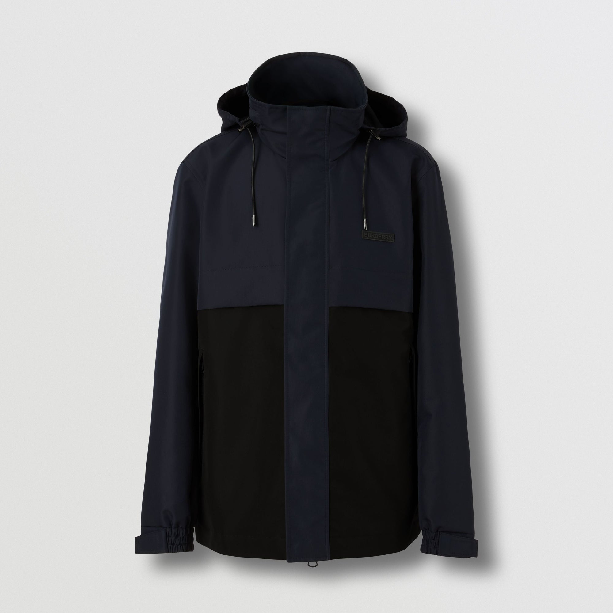 Veste légère bicolore à capuche repliable - Black