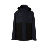 Veste légère bicolore à capuche repliable - Black