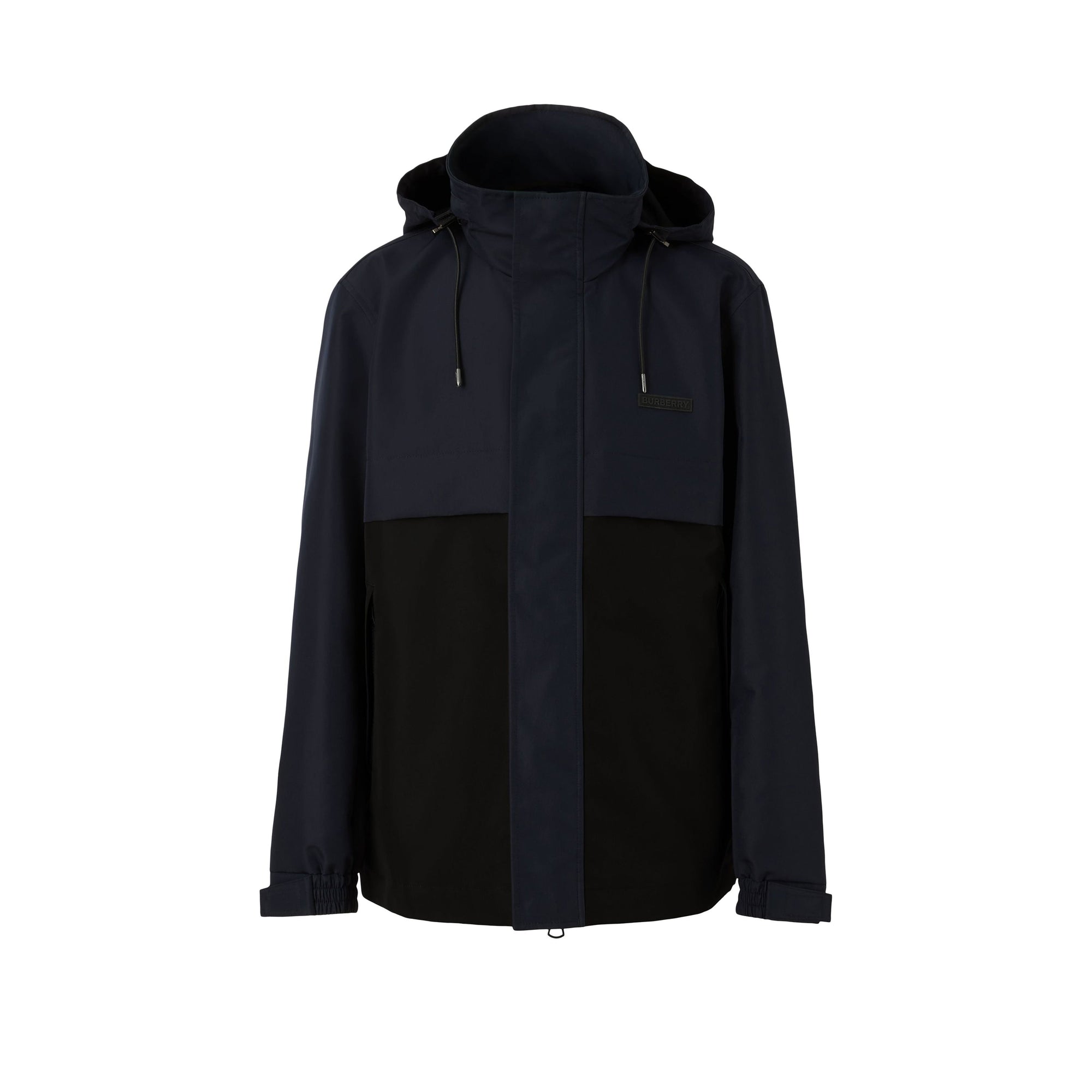 Veste légère bicolore à capuche repliable - Black
