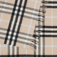 Couverture pour bébé en jacquard de cachemire - Soft Fawn