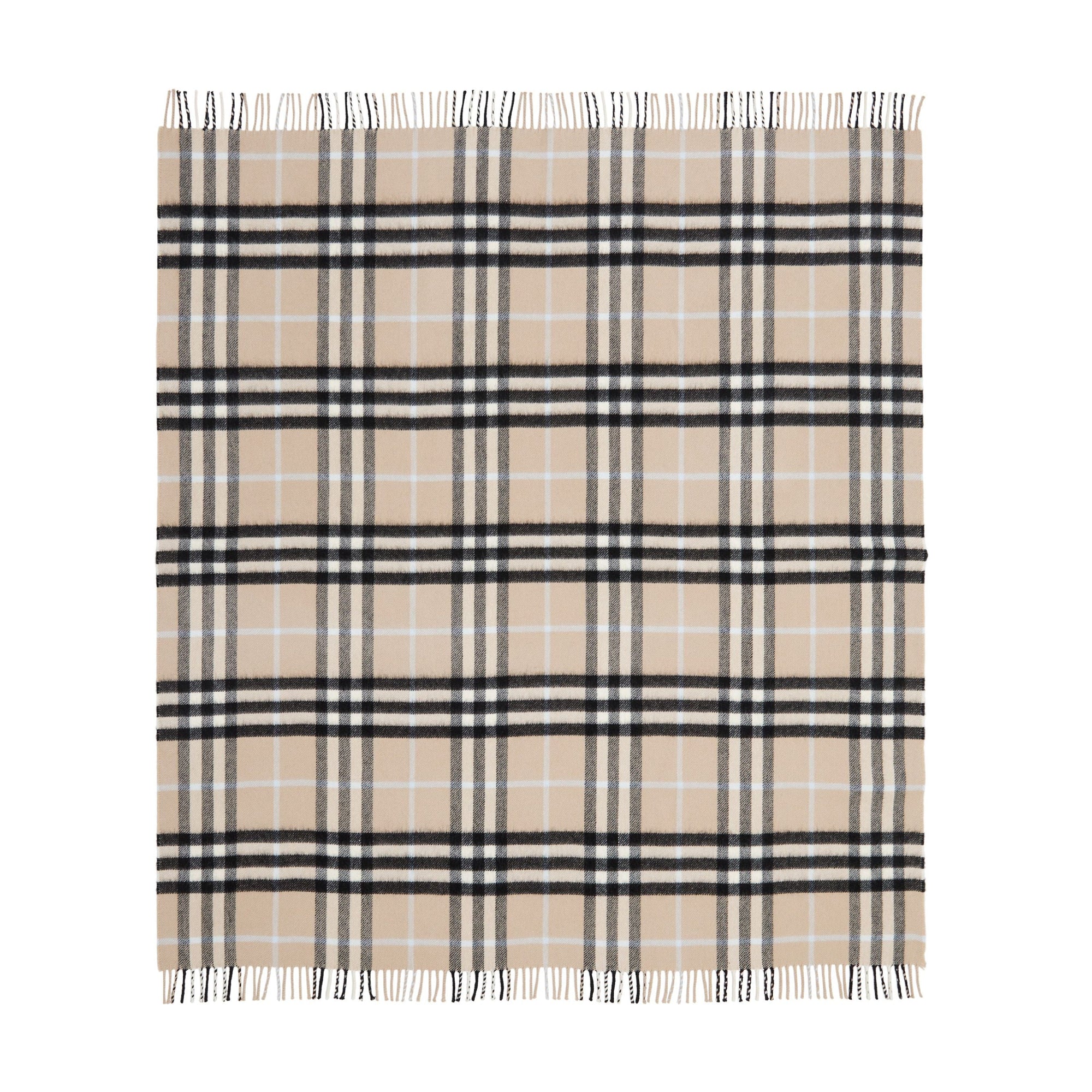 Couverture pour bébé en jacquard de cachemire - Soft Fawn