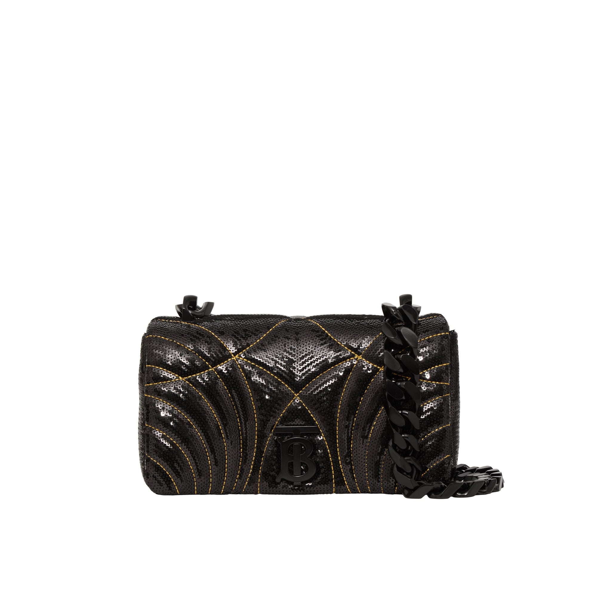 Petit sac Lola en cuir d'agneau à sequins édition limitée - Black