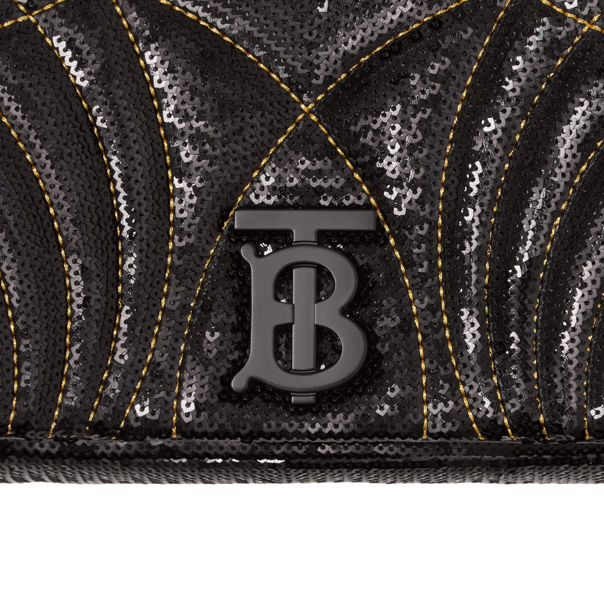 Petit sac Lola en cuir d'agneau à sequins édition limitée - Black