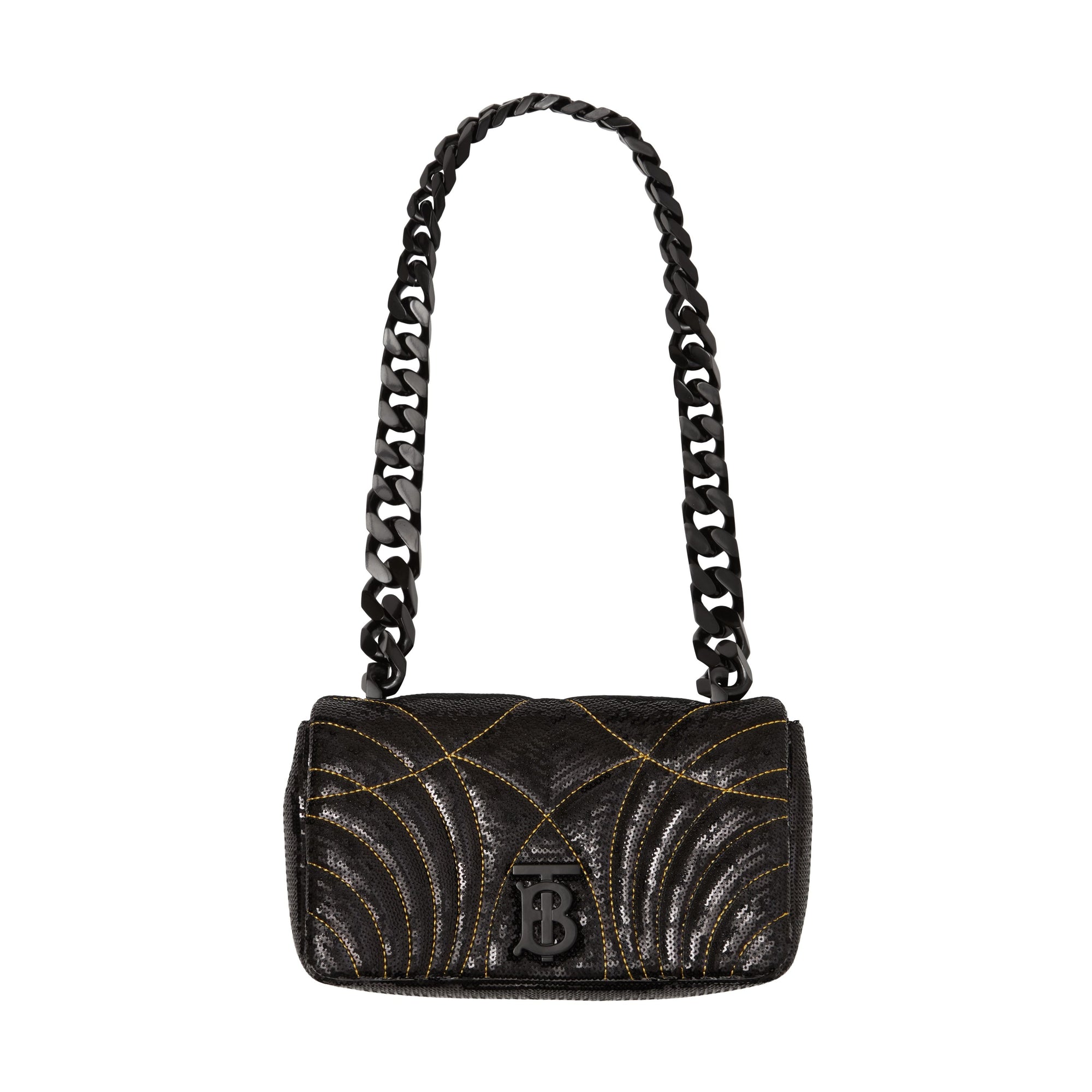Petit sac Lola en cuir d'agneau à sequins édition limitée - Black