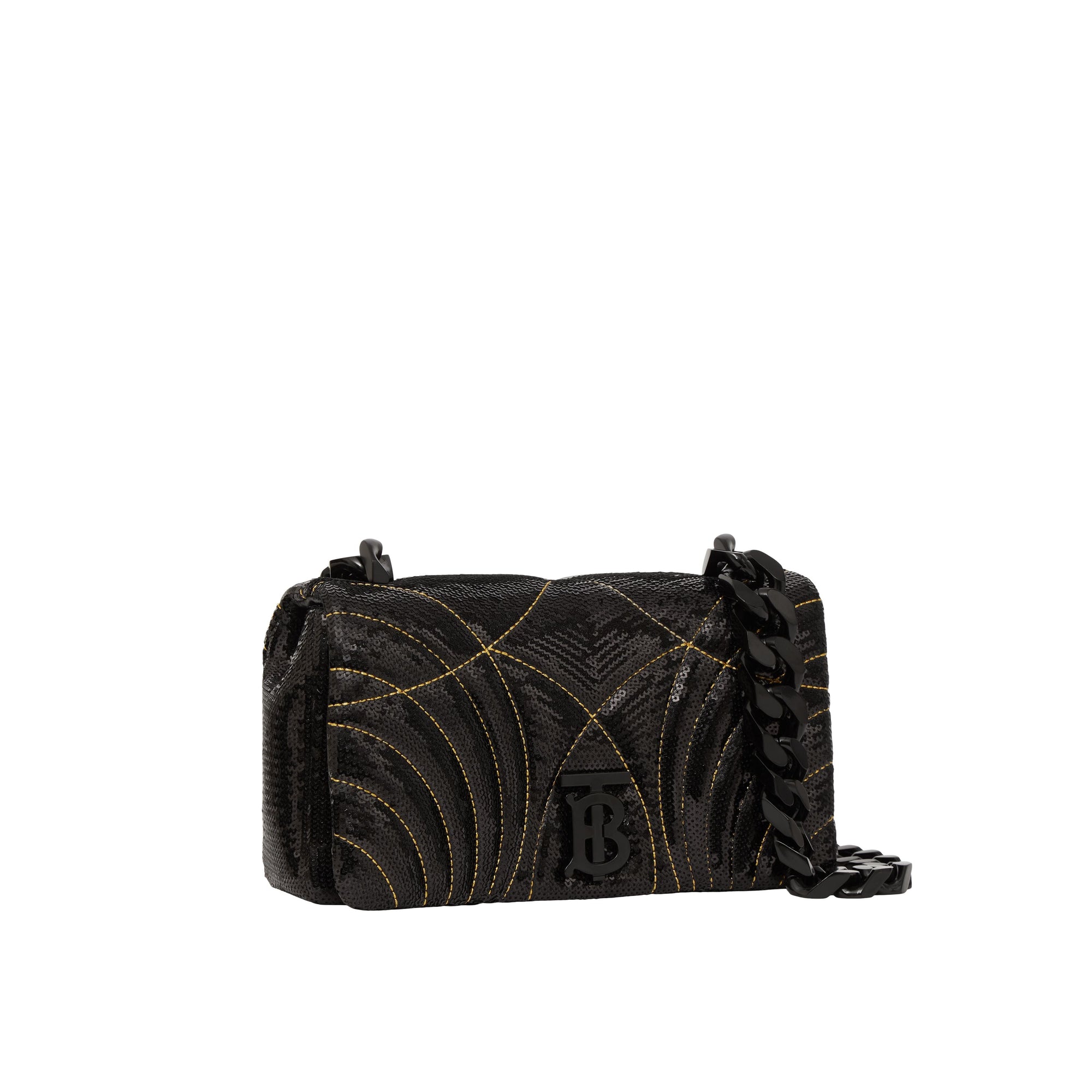 Petit sac Lola en cuir d'agneau à sequins édition limitée - Black