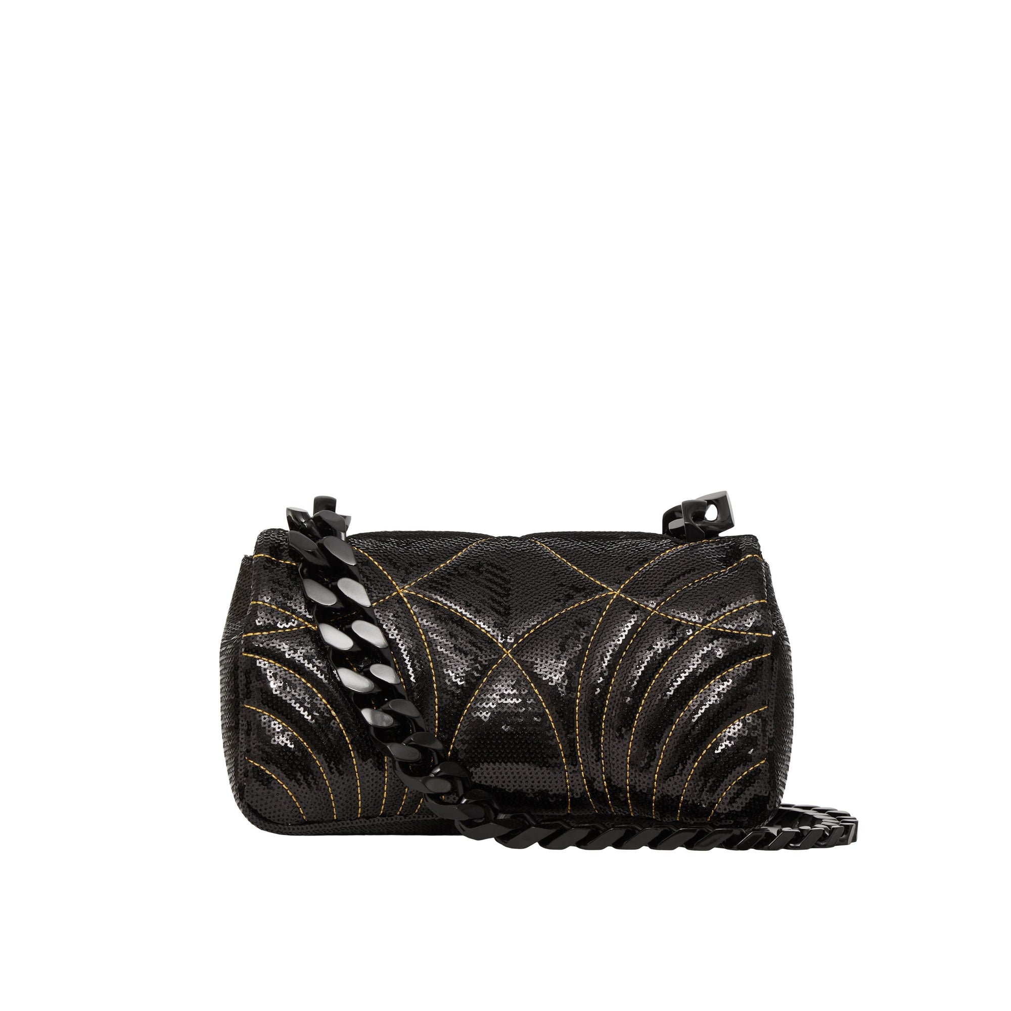 Petit sac Lola en cuir d'agneau à sequins édition limitée - Black