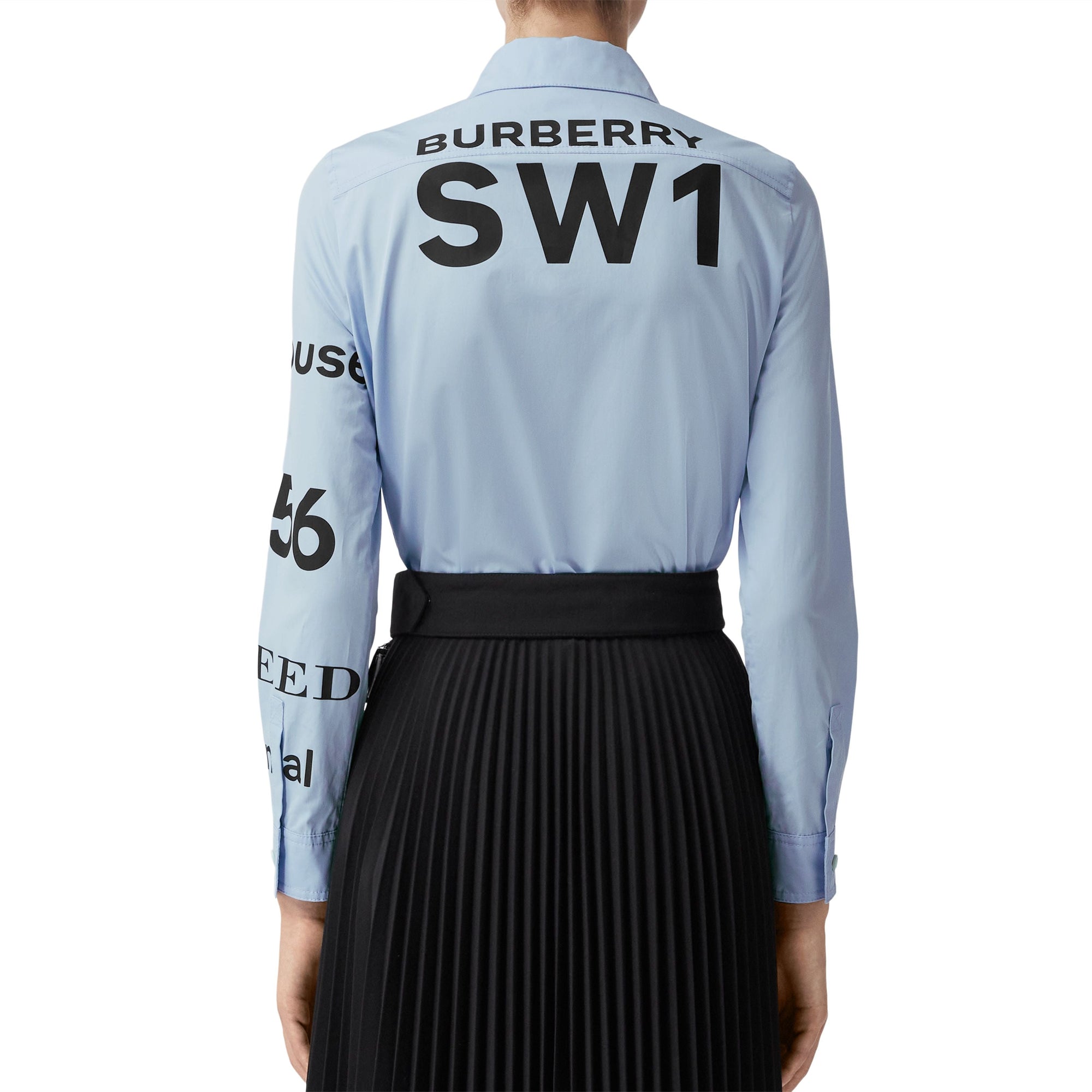 Chemise en coton à col boutonné Horseferry - Sky Blue
