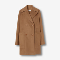Manteau en cachemire à double boutonnage - Dusty Caramel