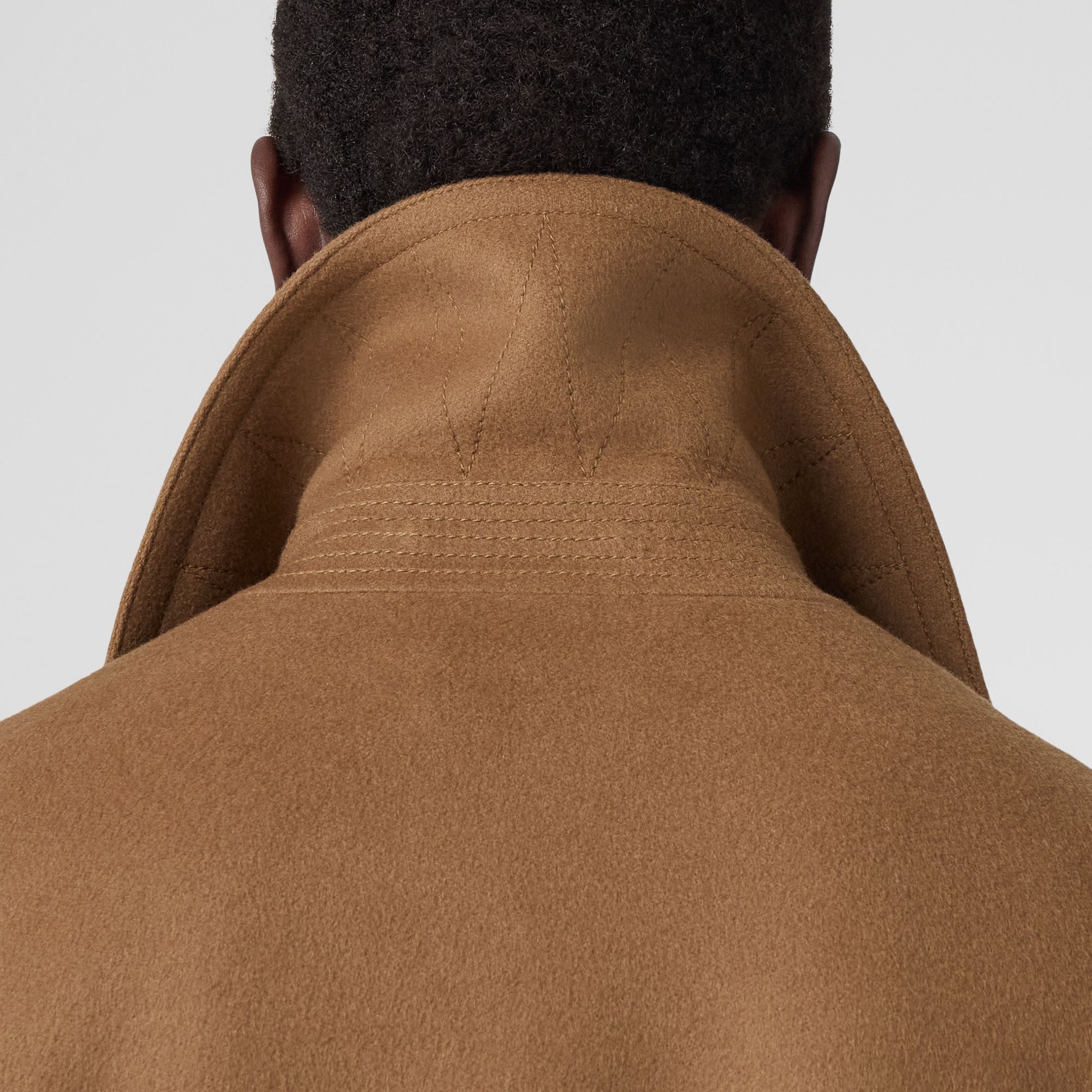 Manteau en cachemire à double boutonnage - Dusty Caramel