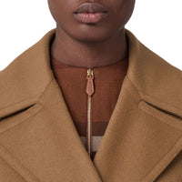 Manteau en cachemire à double boutonnage - Dusty Caramel