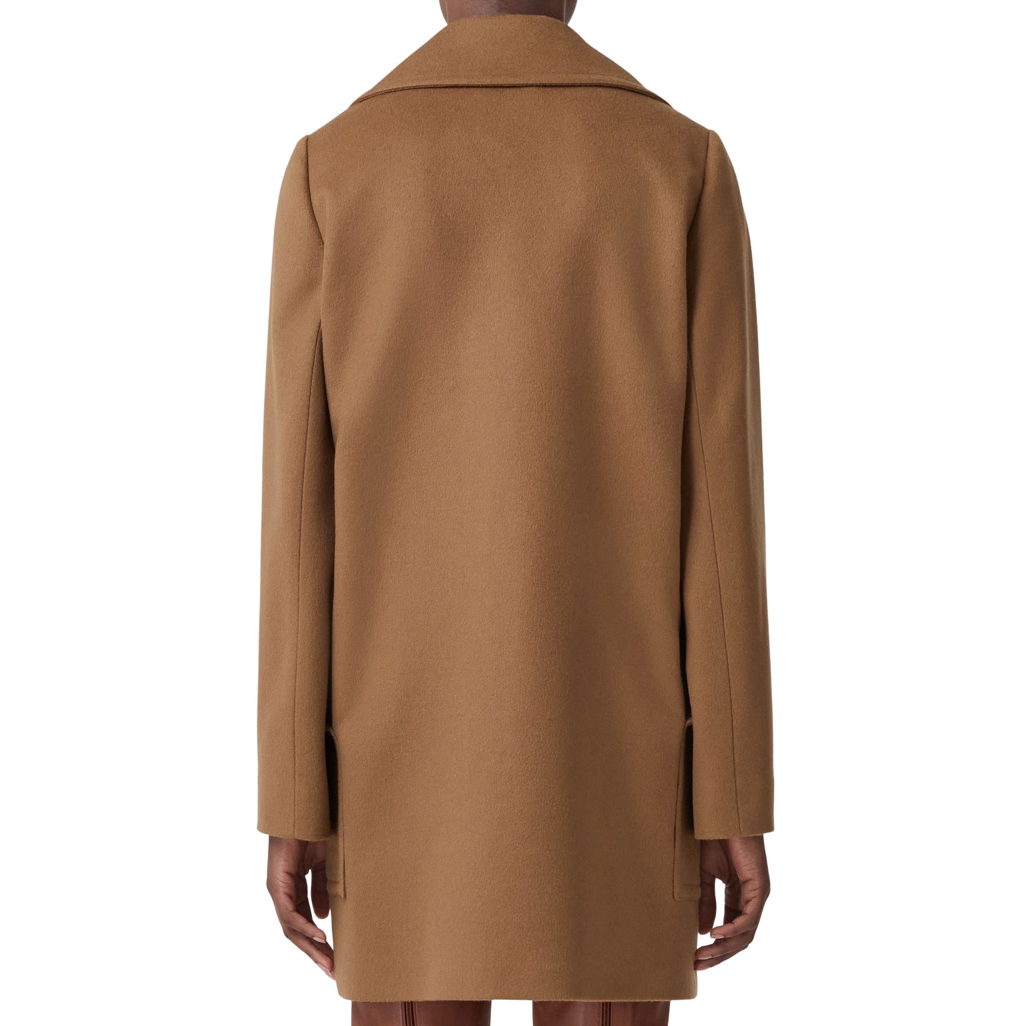 Manteau en cachemire à double boutonnage - Dusty Caramel