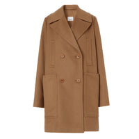 Manteau en cachemire à double boutonnage - Dusty Caramel
