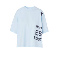 T-shirt court en coton imprimé Horseferry - Pale Blue