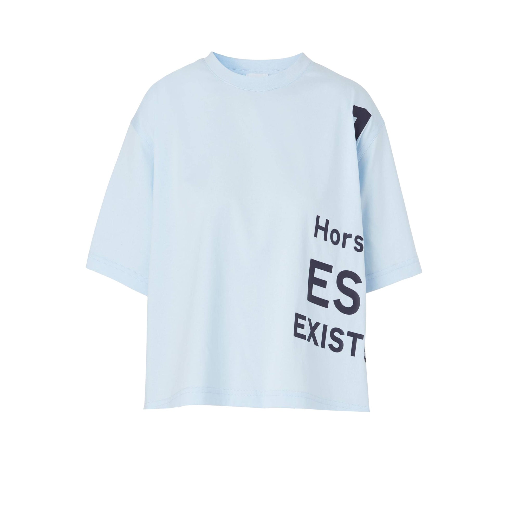 T-shirt court en coton imprimé Horseferry - Pale Blue