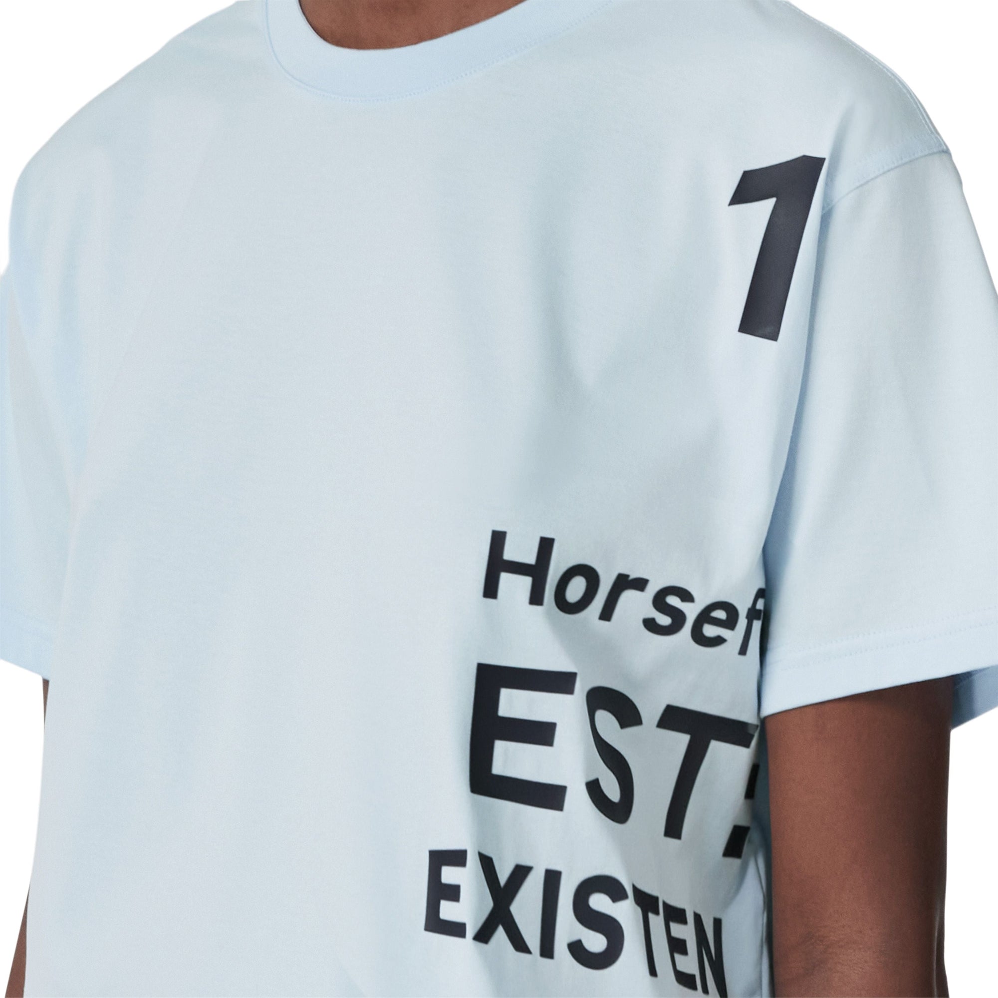 T-shirt court en coton imprimé Horseferry - Pale Blue