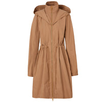 Parka à capuche à logo - Camel