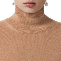 Pull à col entonnoir en cachemire - Wheat